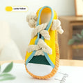 Bite shoes sound pet toy Oxford cloth 7x8x18cm in Rock Yellow with squeaker for dogs