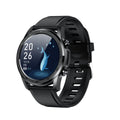 Youth2 Black smart bracelet with body temperature monitoring on a wrist, showing its 1.3-inch touch screen.