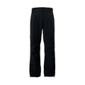 3D cut straight leg casual trousers with elastic waistband in dark grey colour