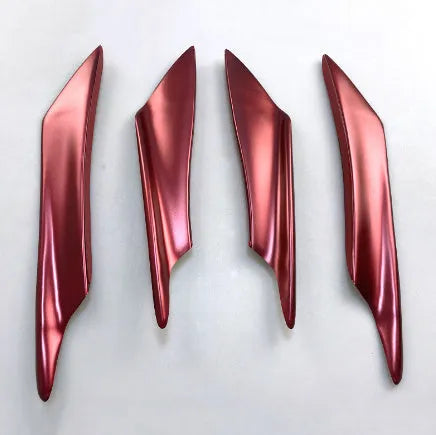 Carbon fibre pattern ABS plastic car bumper blade or front lip spoiler kit