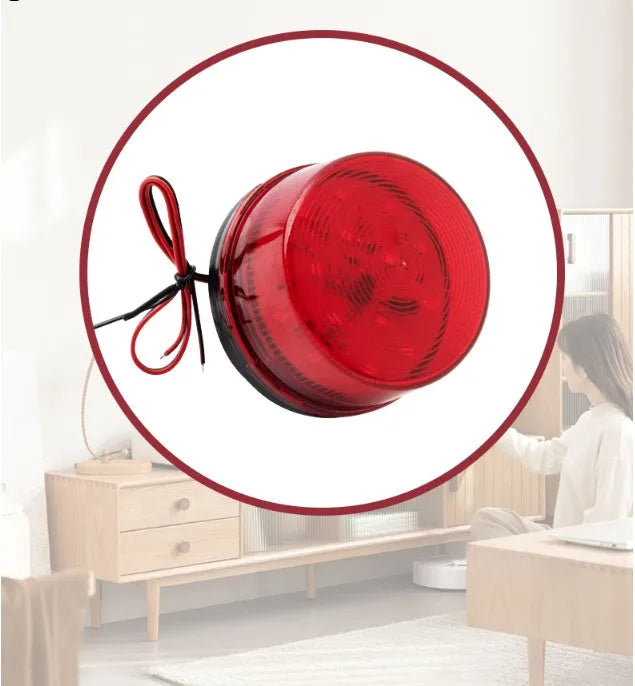 Ji'an Electronics HC-79 24V flashing warning light body with base and screws for fire protection systems