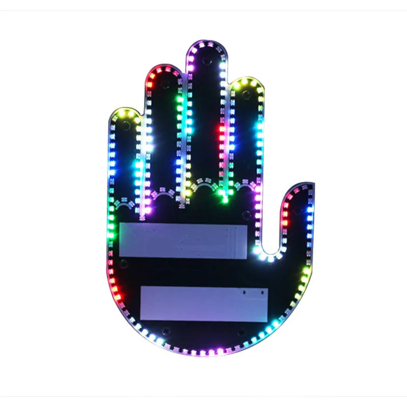 Car finger light with remote control, ABS 5V gesture warning light for general vehicle models