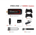 64-bit retro video game console with HDMI port and multiple memory storage options