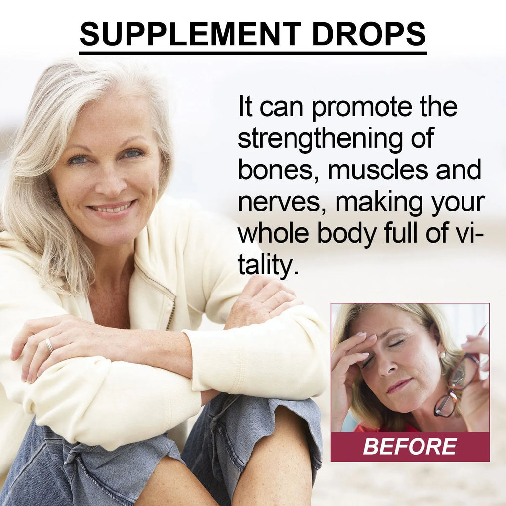 Body Care Drops 30ml liquid supplement bottle for vitality and daily body care