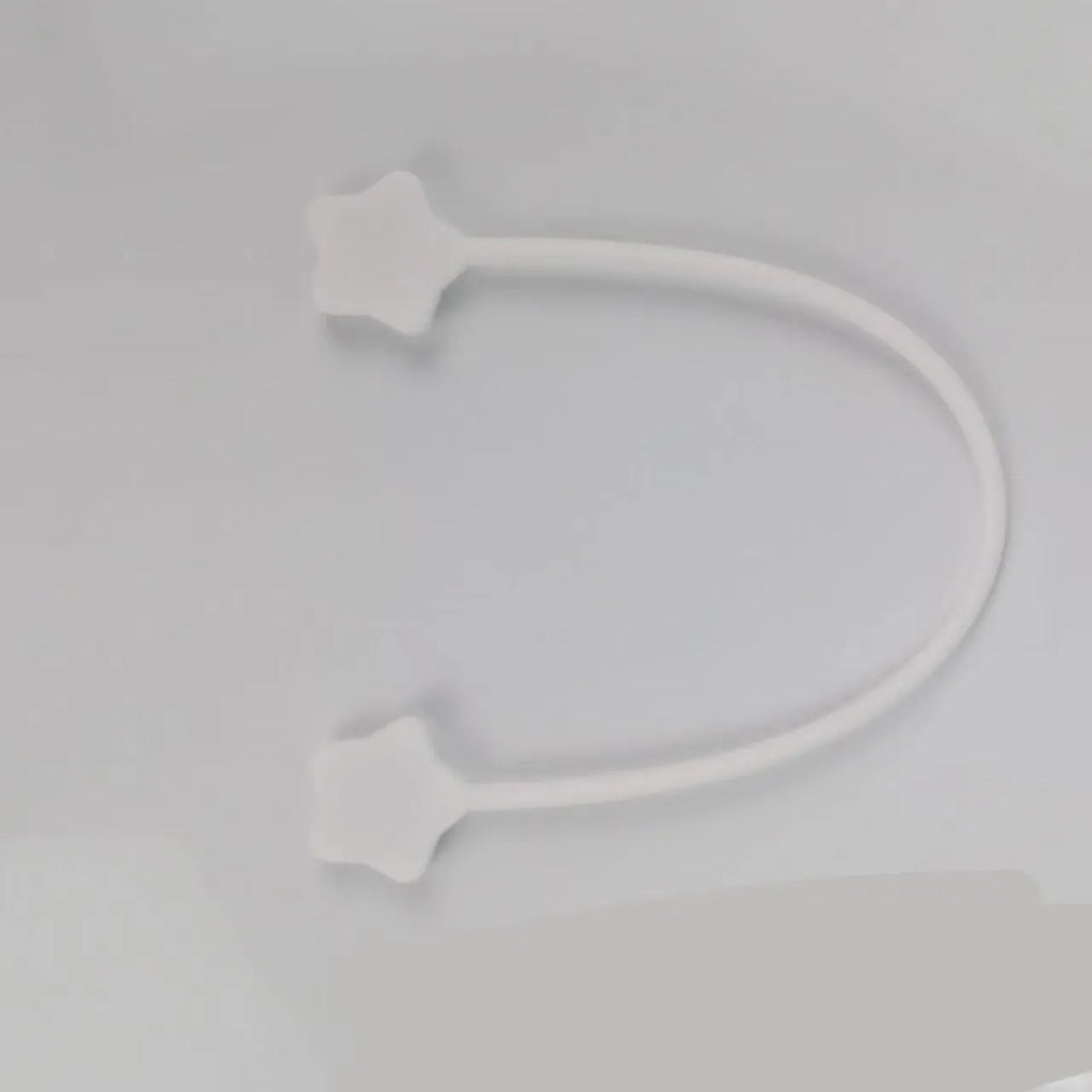 Star-shaped silicone wire winder with magnet for organising cables in multiple colours