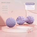 TPR foot massage ball in blue colour with textured surface, 6 cm diameter.