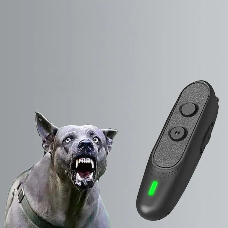 High power portable dog repellent in black, dark grey, army green, or light grey