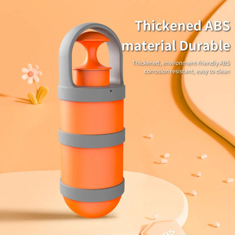 Portable plastic dog waste toilet holder with garbage bag roll, 310g pet cleaner for dog walks