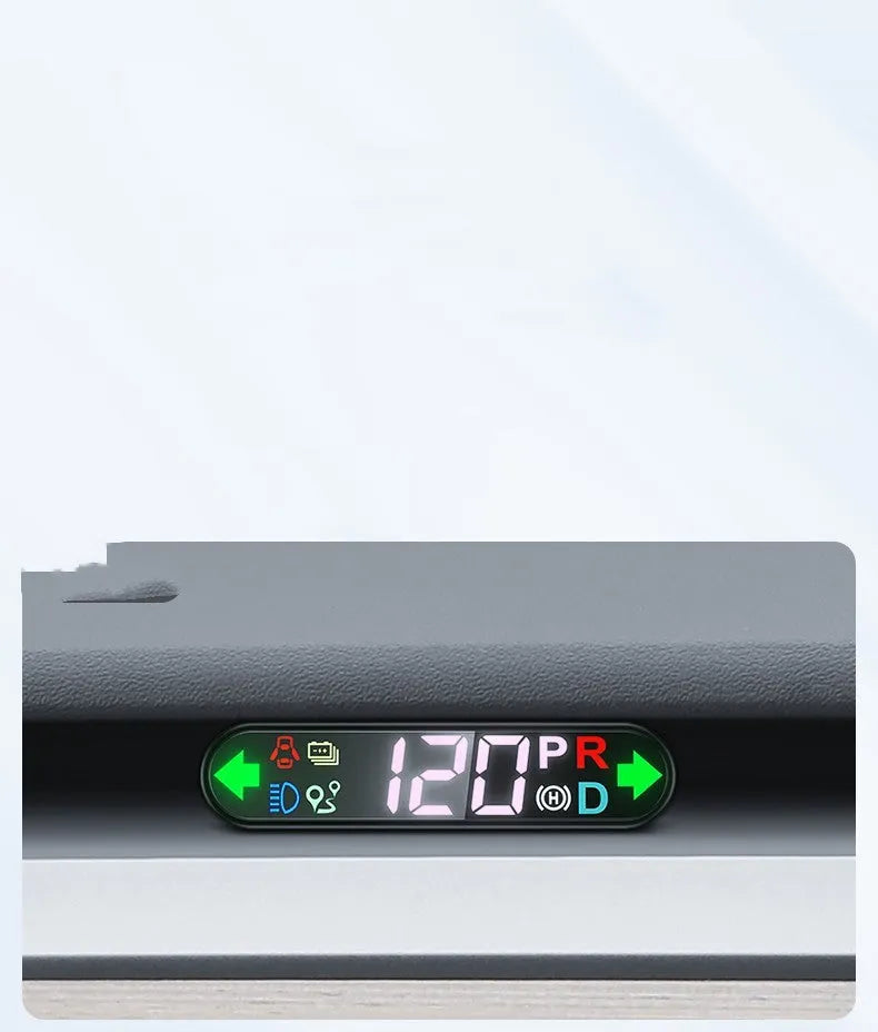 Tesla LCD intelligent air code watch nondestructive installation at air conditioning outlet with speed display