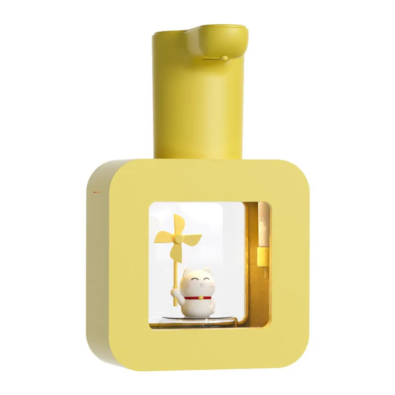 Kids automatic sensor soap dispenser with unicorn design and touchless foam operation