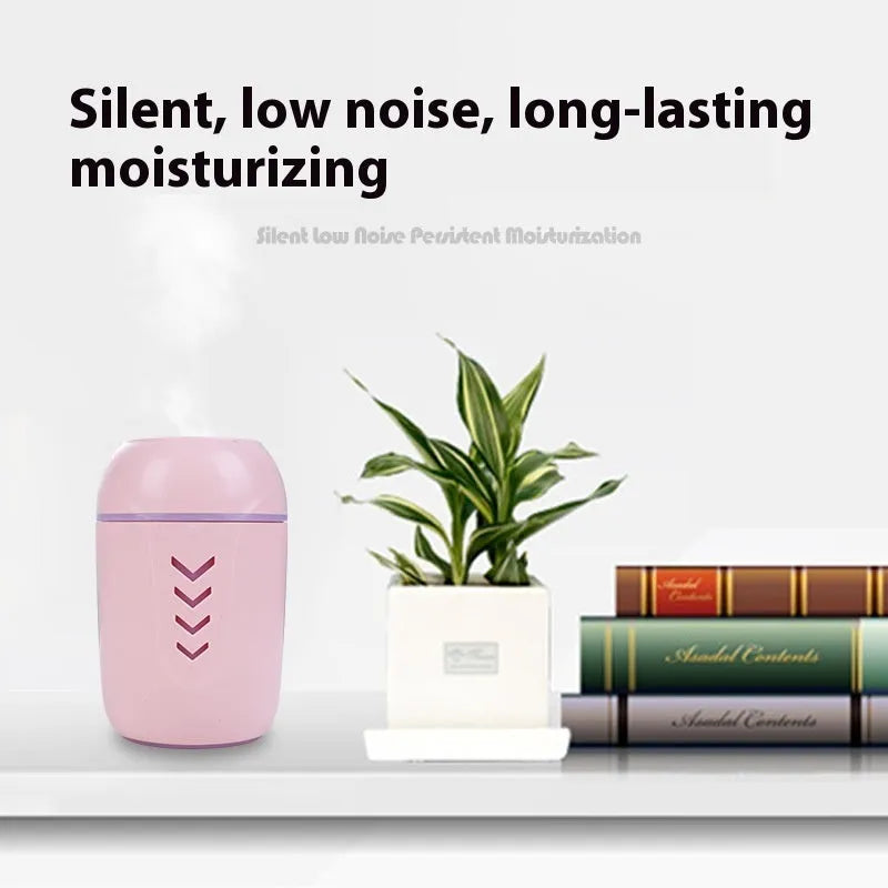 Round portable air purifier in blue colour with USB cable for car, home and office use