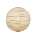 Japanese rice paper ball chandelier in three diameter sizes with three colour lighting options