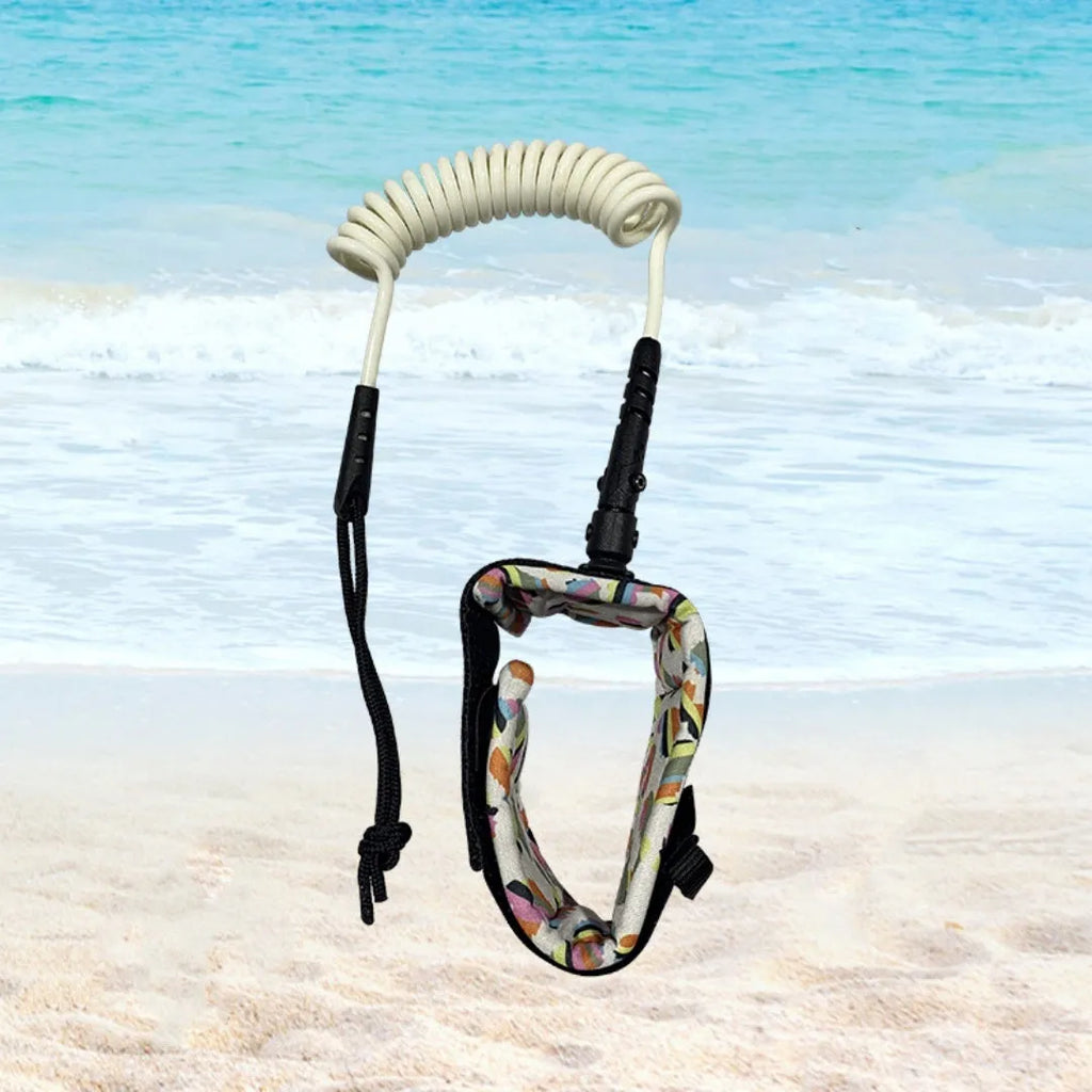 Portable surfboard hand holding rope with high elasticity for secure board transport
