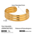 Stainless steel bracelet with buckle clasp, electroplated finish, connection link band, European American style