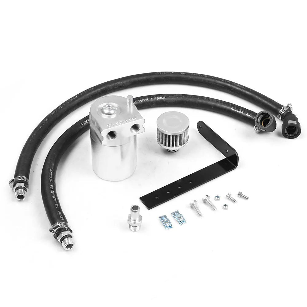 Aluminum alloy oil separator for Ford Expedition in black, blue, red, and silver colour options.