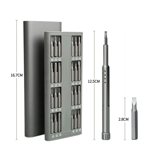 49-in-1 magnetic precision screwdriver set for mobile phone disassembly with nickel aluminium bronze construction