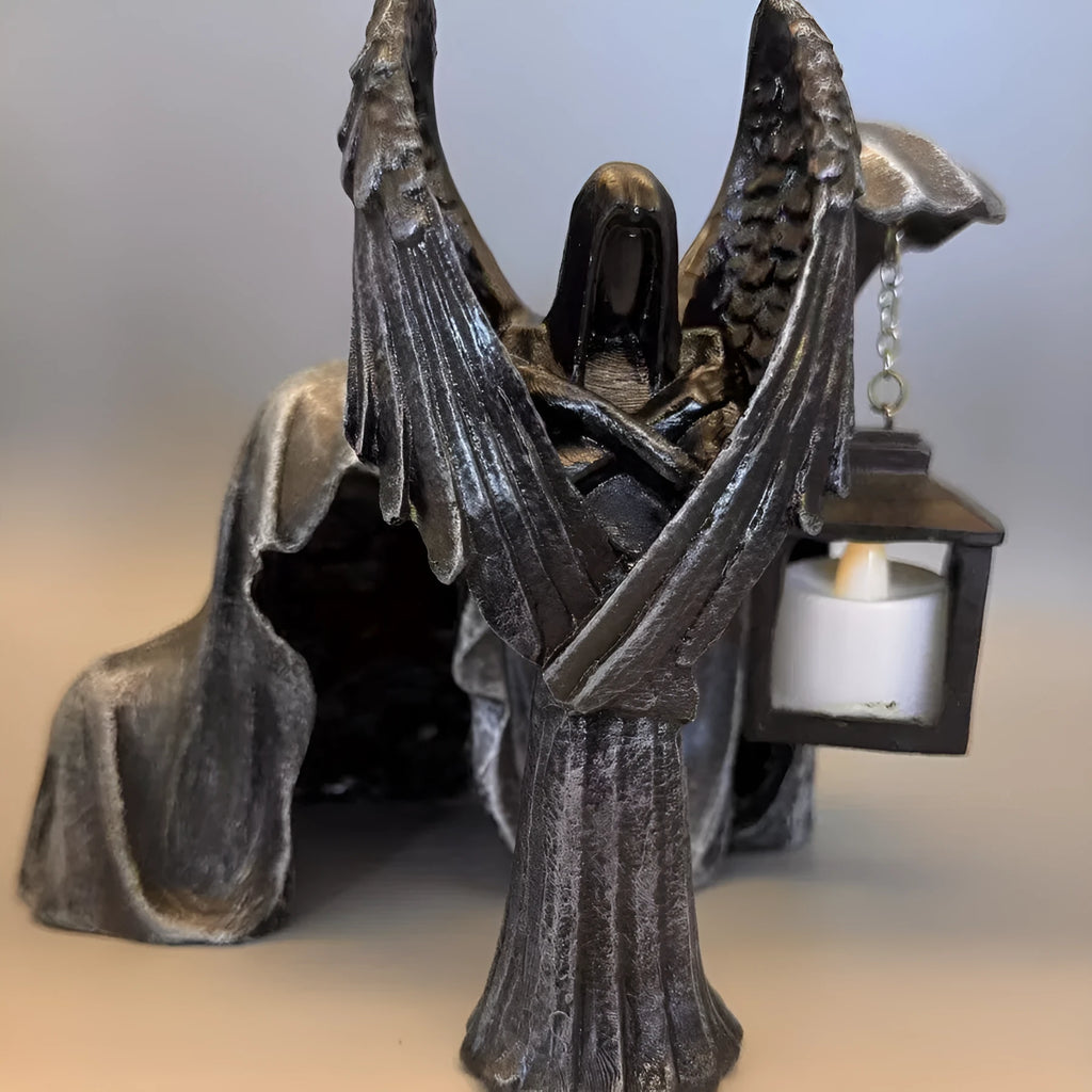 Dark Angel decorative resin statue ornament with Gothic fantasy design.