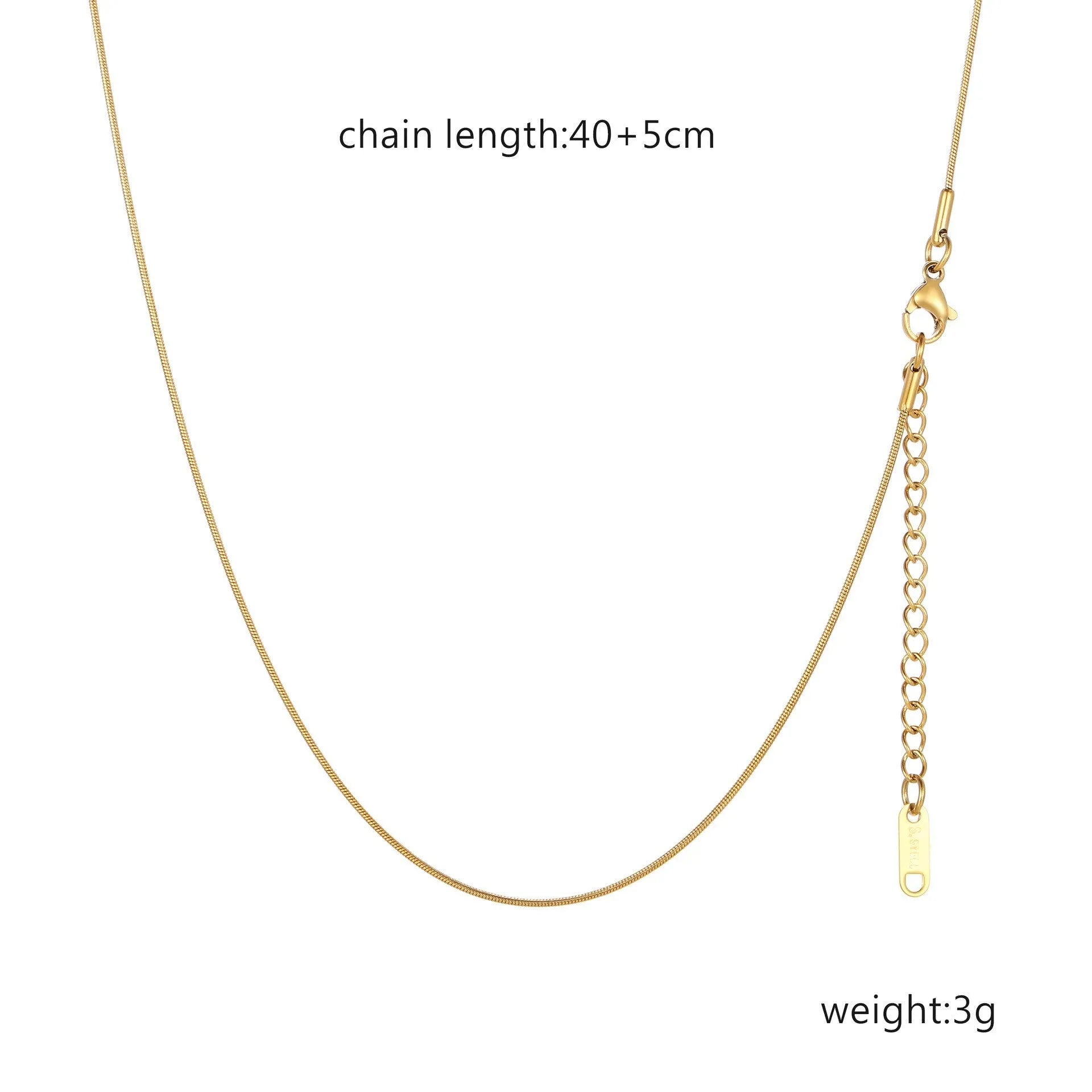 Gold hollow pendant necklace for women with O-link chain and round element, stainless steel with 18k electroplating