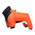 Winter thicken dog coat four-legged style fleece lining reflective flat rope for small to medium dogs