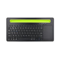 Black universal Bluetooth touch keyboard with 78 keys and touchpad for tablets and phones