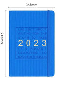 Student almanac calendar notebook with imitation leather cover in one of twelve available numbered styles