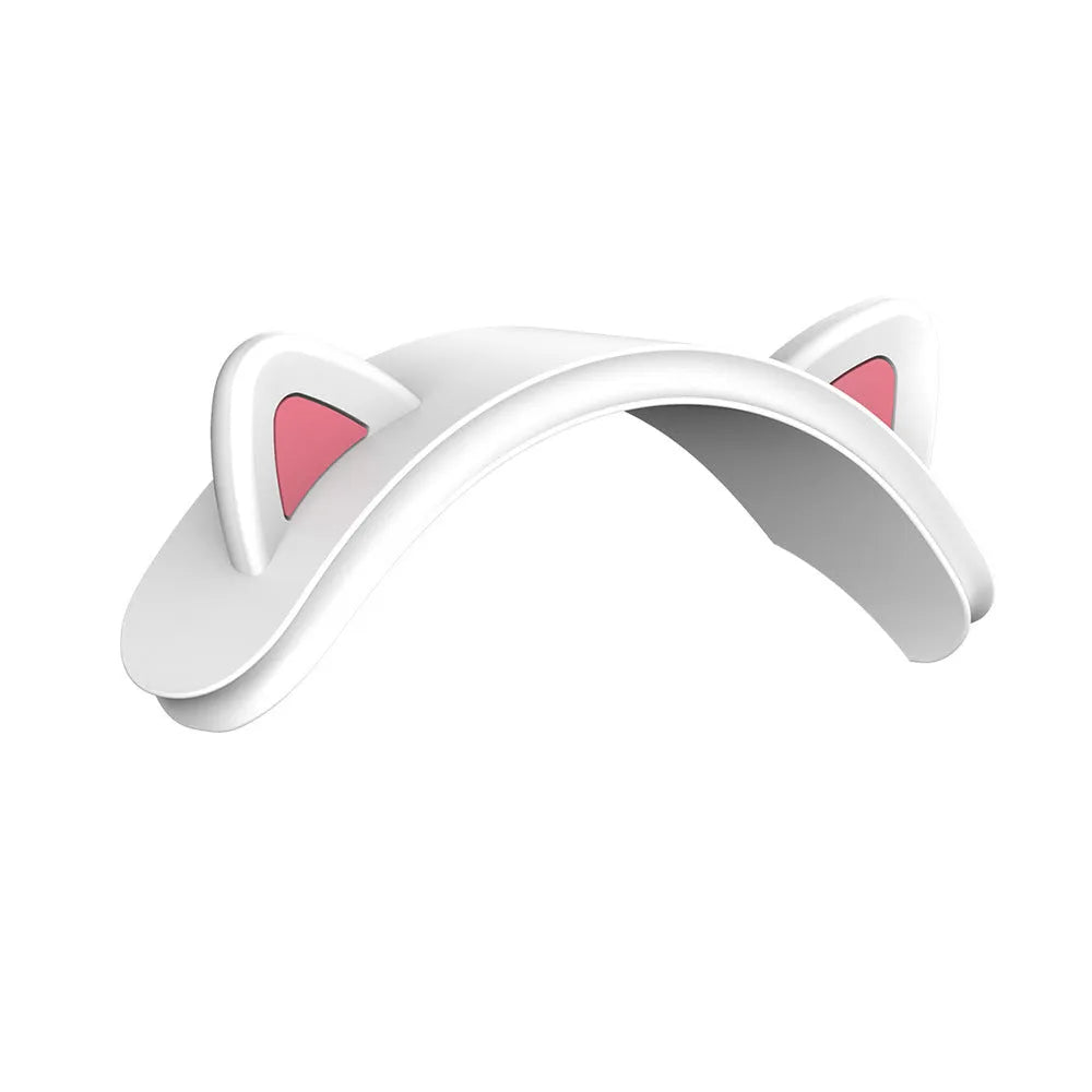 Silicone cat ear protective sleeve for Apple AirPods Max in black or white