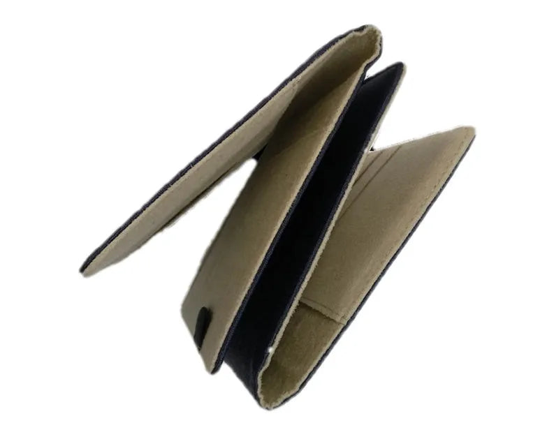Blue imitation leather PU notebook shell for A5 notebooks with pp bag and storage box