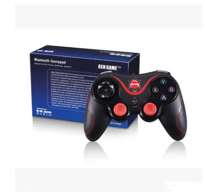Black X3 wireless Bluetooth game controller for Android mobile phones with charging cable