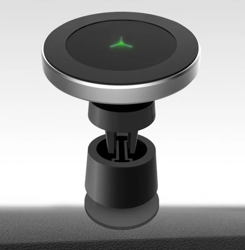 W5 car magnetic wireless charger with USB interface and QI standard, 1000mA output
