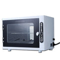 Small silver UV steriliser for salon tools with stainless steel interior and compact design