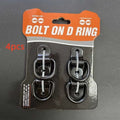 Black galvanised pull ring floor hook for truck cargo securing made from carbon steel