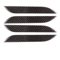 Carbon fibre door handle protection stickers for Tesla Model S with drip pattern texture