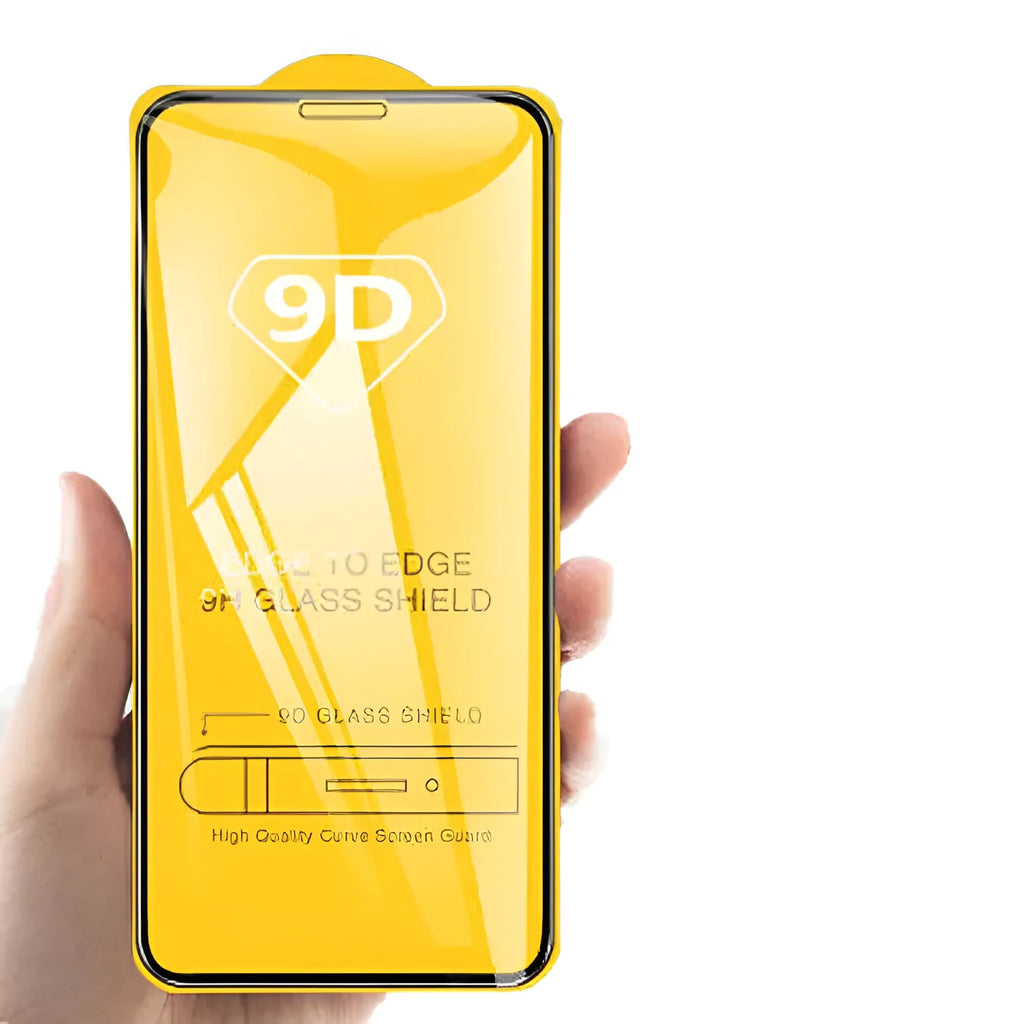 Black tempered glass screen protector for Xiaomi 10 Lite, 11 Lite, and 11T Pro phones on a white background.