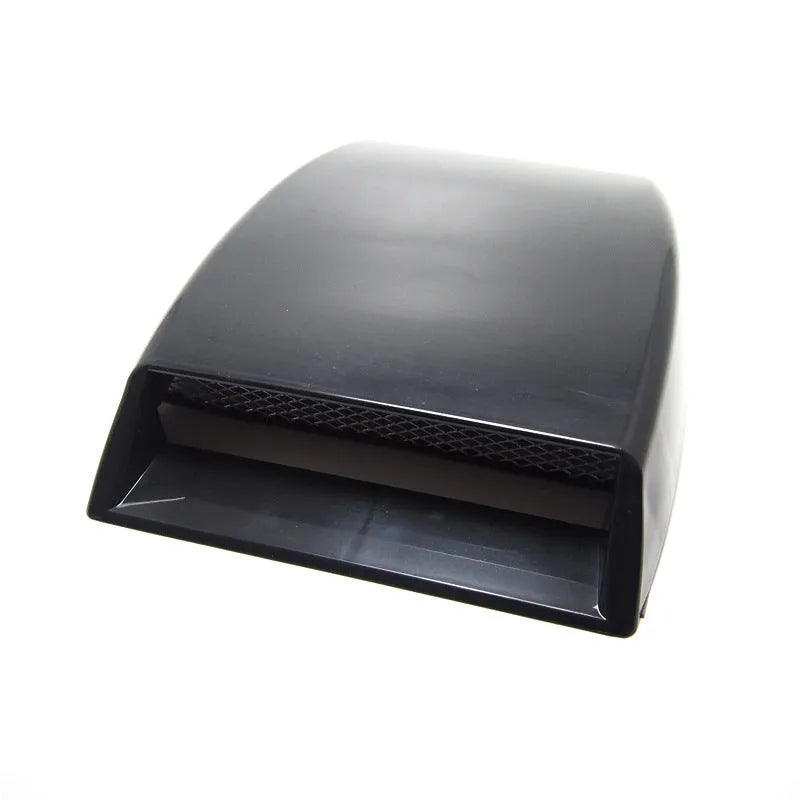 Black ABS plastic decorative simulation air vent for car interior decoration.