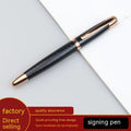 Gun grey metal roller pen with water-based paint ink for business writing