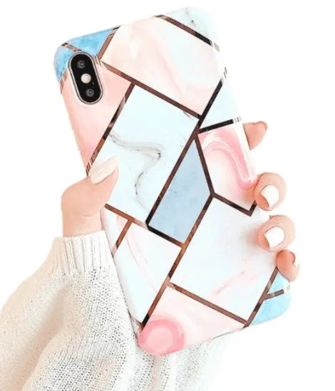 Silicone gel mobile phone case for Apple iPhone models 11, X, 6, 7, and 8 on a table.