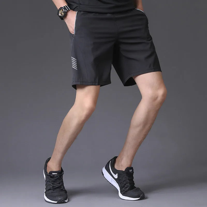 Men's casual sports shorts in 100% polyester fibre, eight colour styles, sizes S to 3XL, for autumn and summer