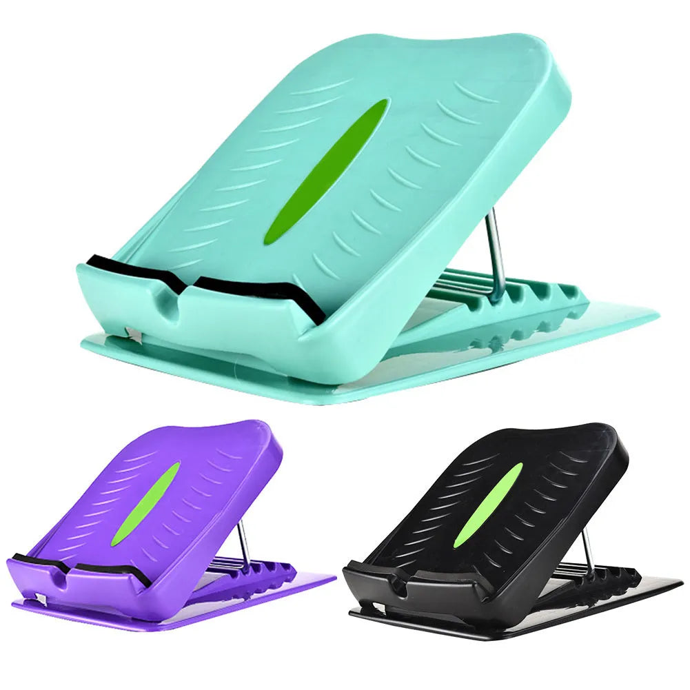 Portable ABS incline board for Achilles stretching, 30.5x27cm, four-position adjustable, black purple or green