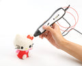 3D printing pen for children with LCD screen, ceramic nozzle, 1.75mm ABS PLA, 188x42x29mm, colours blue orange purple white