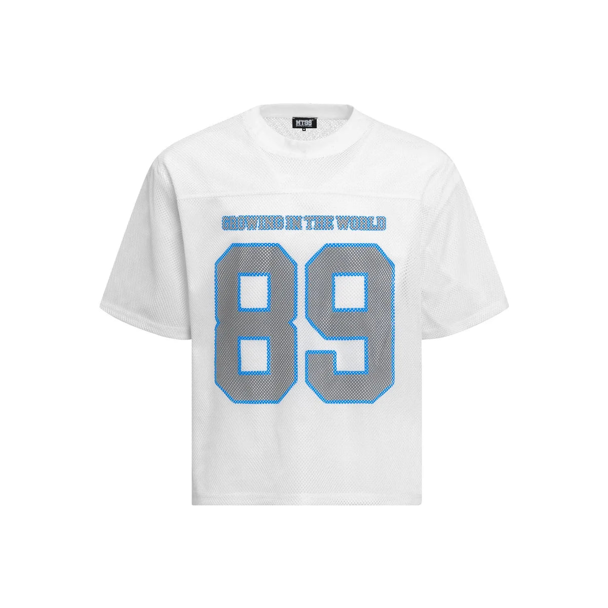 Alphanumeric print loose-fitting casual t-shirt in black and white colour options