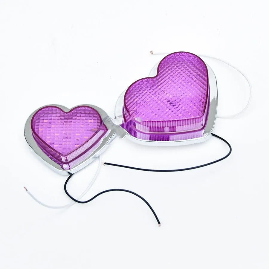 12v heart-shaped Japanese-style LED sidelight for vehicle body width illumination in multiple colours