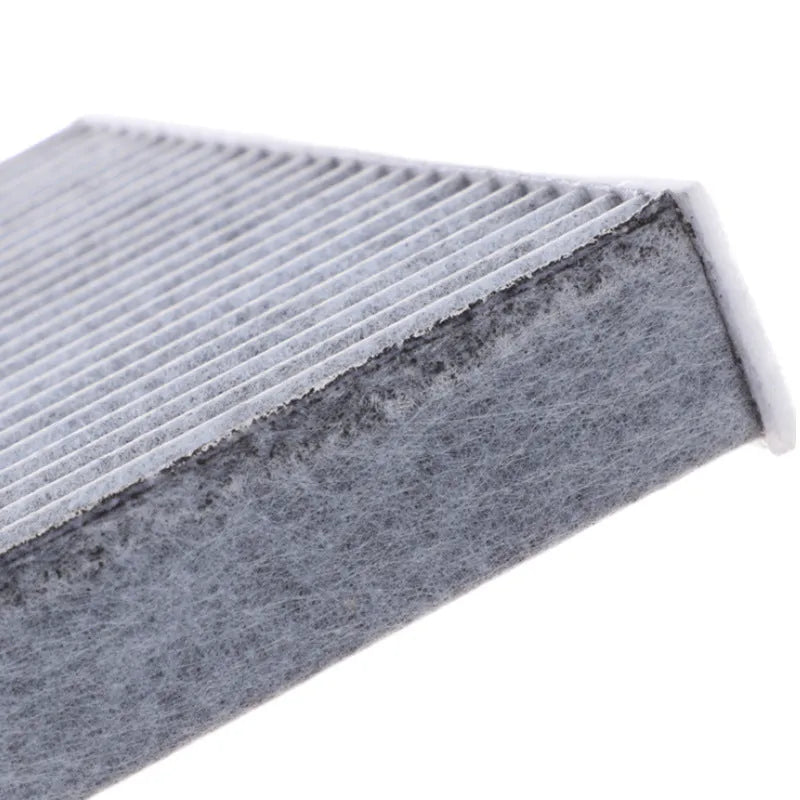 Grey Geely air conditioning filter grid panel measuring 215x210x30mm for vehicle cabin air system
