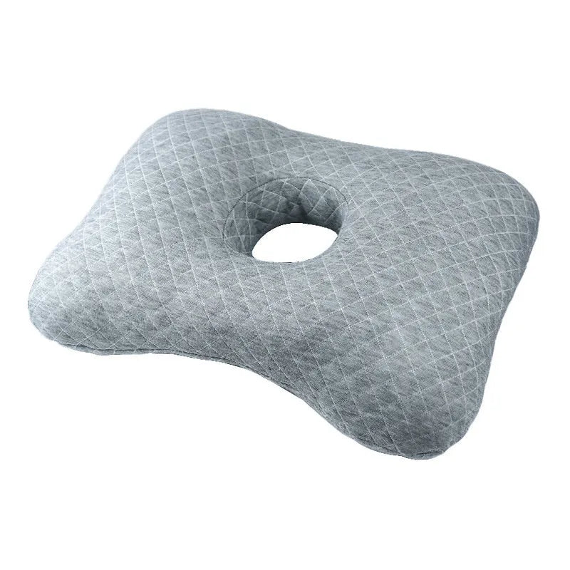 Single hole ear pillow for beauty salon treatments in grey colour