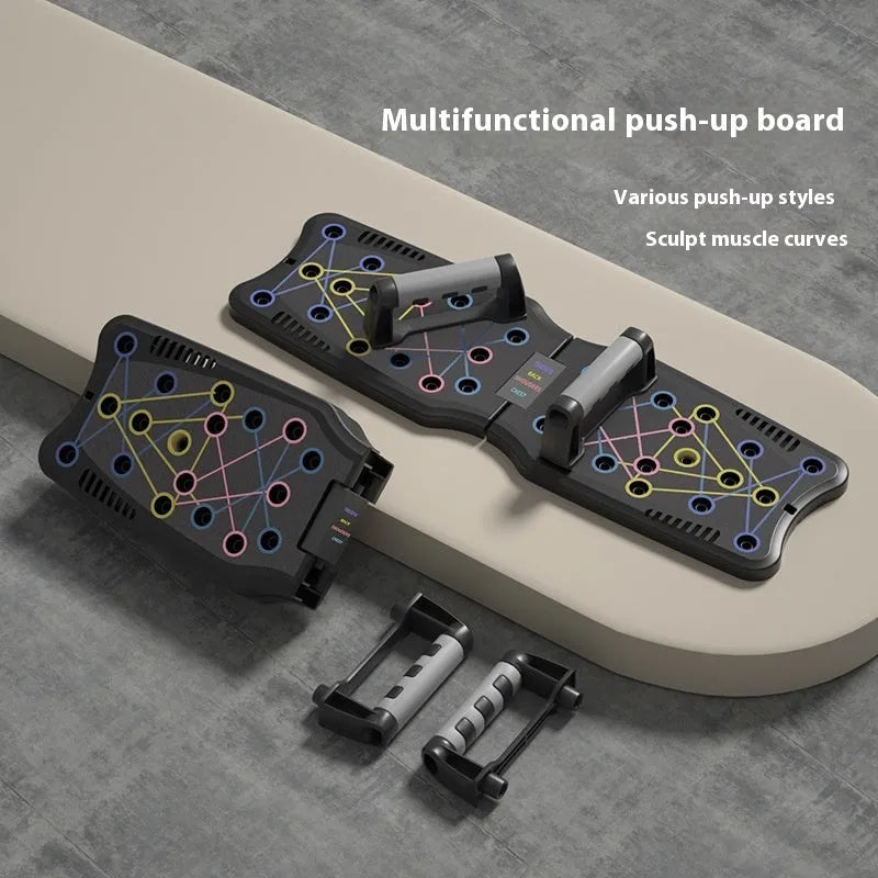 Flat ABS plastic push up support plate for fitness training, shown in available colour options.