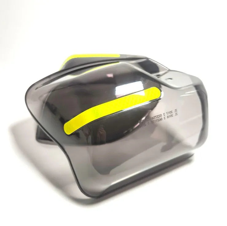 Universal windproof and rainproof windshield for electric scooter and motorcycle, 2.8mm PVC, translucent black tan