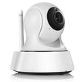 White 720P wireless network camera with Wi-Fi, pan tilt, 3.6mm lens and 10m night vision
