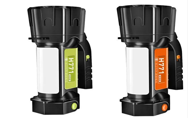 H771 multifunctional portable lamp with shoulder strap and USB charging cable, 1000 or 2000 lumens
