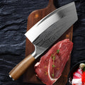 Stainless steel kitchen knife with 320mm blade length and 2.3mm thickness