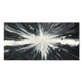 Modern abstract black and white handmade oil painting on canvas for living room decoration