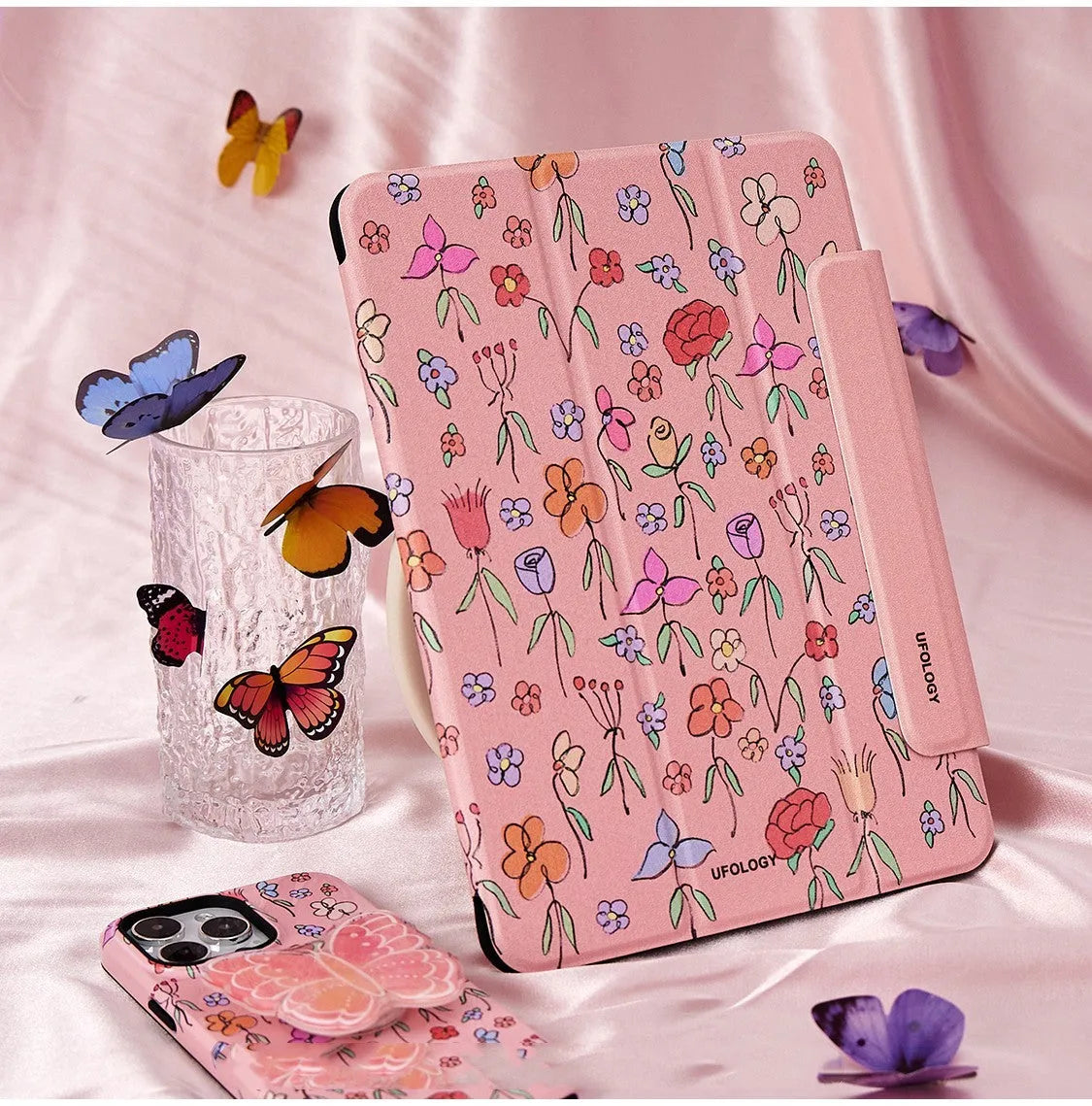 Magnetic closure protective sleeve for iPad Air 4 and Air 5 tablets